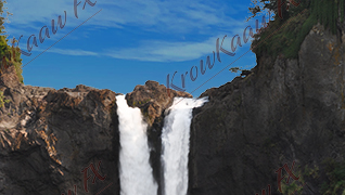 Snoqualmie falls from the lower outlook