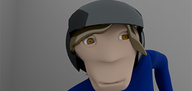 cartoon hockey player